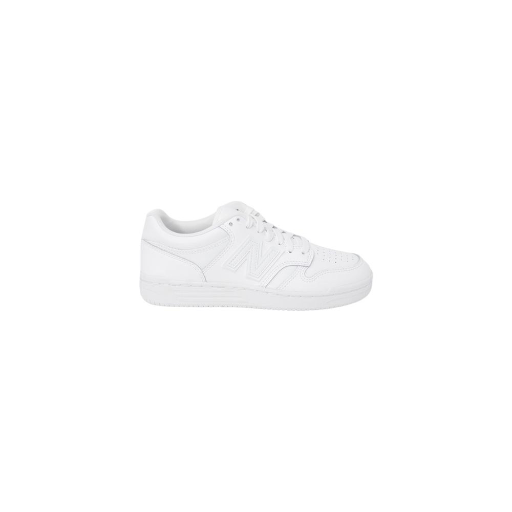 New Balance White Leather Athletic Sneakers