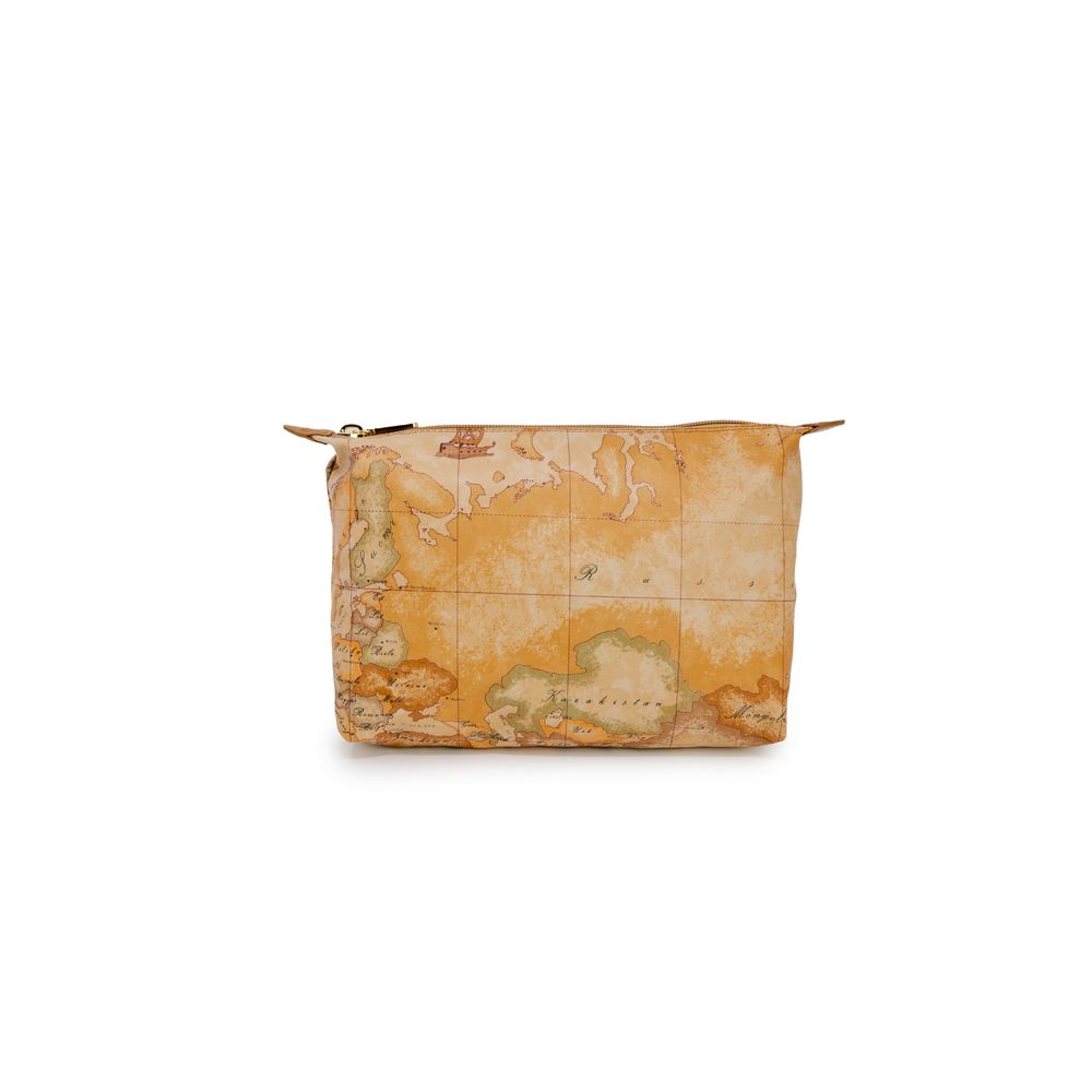 Alviero Martini Prima Classe Beige Polyester Clutch Bag