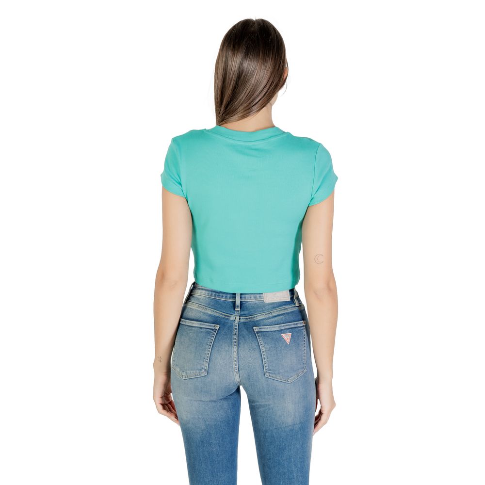 Calvin Klein Jeans Turquoise Cotton T-Shirt