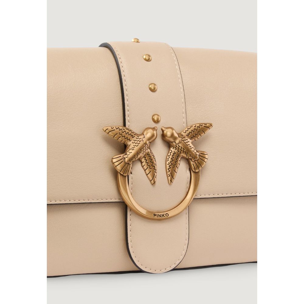 PINKO Beige Leather Handbag