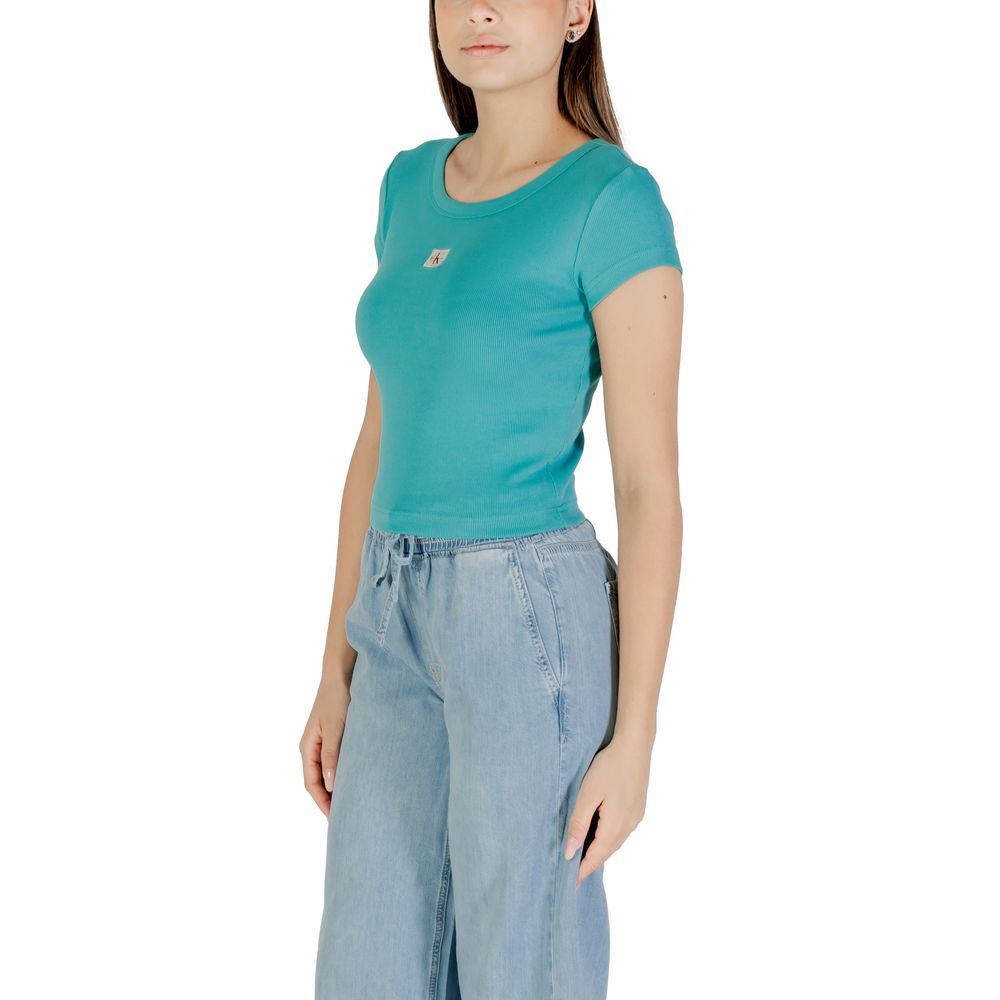 Calvin Klein Jeans Blue Cotton T-Shirt