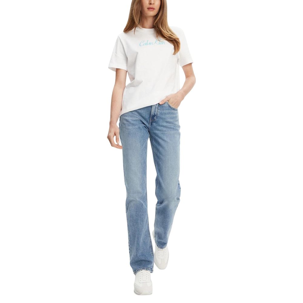 Calvin Klein Jeans Blue Recycled Cotton Mom Jeans