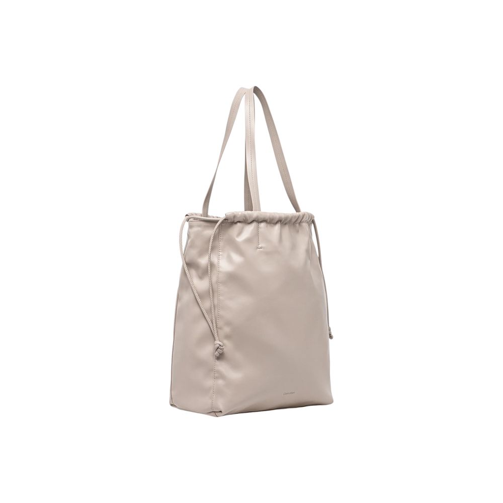 Calvin Klein Beige Handtasche aus Polyethylen