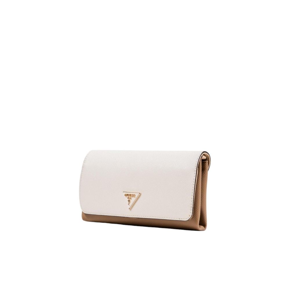 Pochette Guess beige en polyéthylène