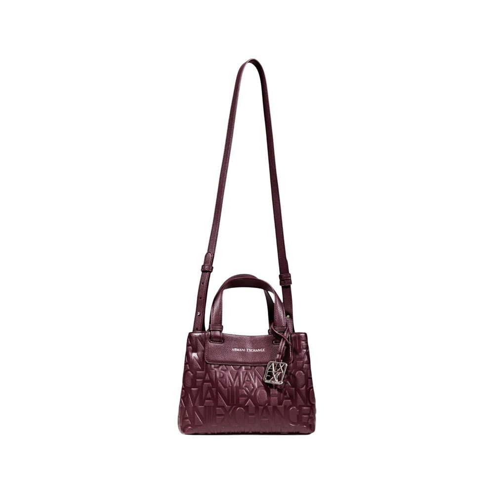 Armani Exchange Bordeaux Polyester Handbag