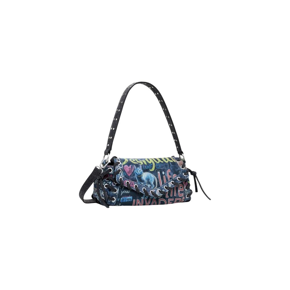Desigual Black Cotton Handbag