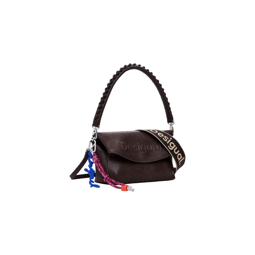Desigual Brown Polyethylene Handbag