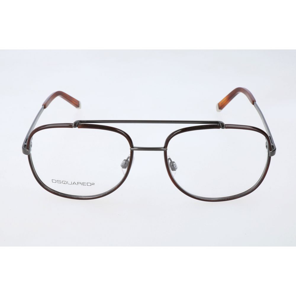 Dsquared² Brown Metal Glasses (Frames)