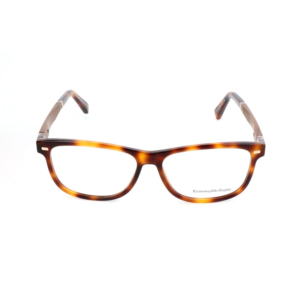 Ermenegildo Zegna Brown Resin Glasses (Frames)
