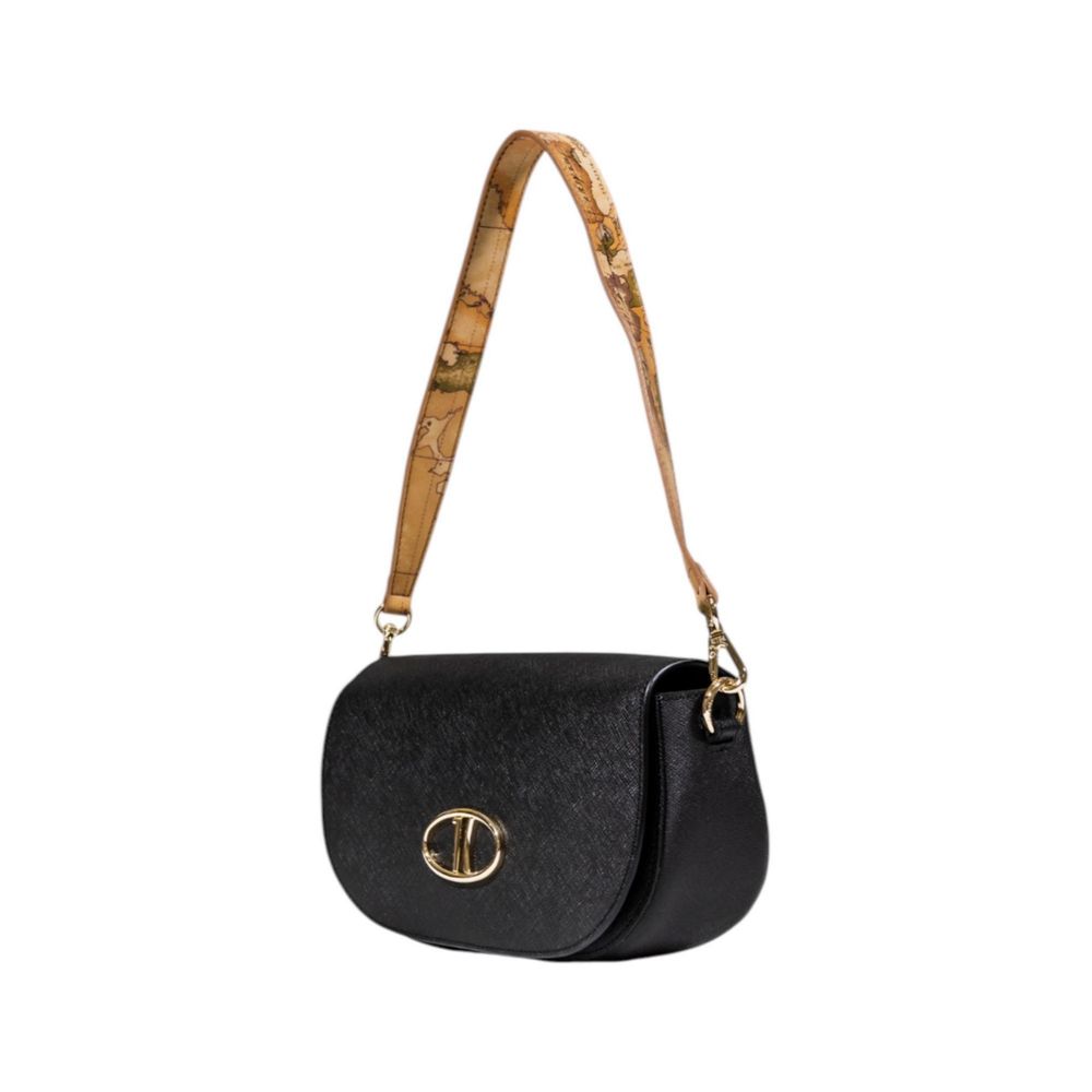 Alviero Martini Prima Classe Schwarze PVC-Handtasche