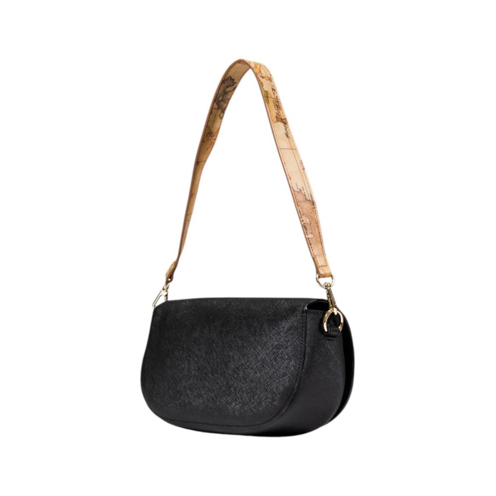 Alviero Martini Prima Classe Schwarze PVC-Handtasche