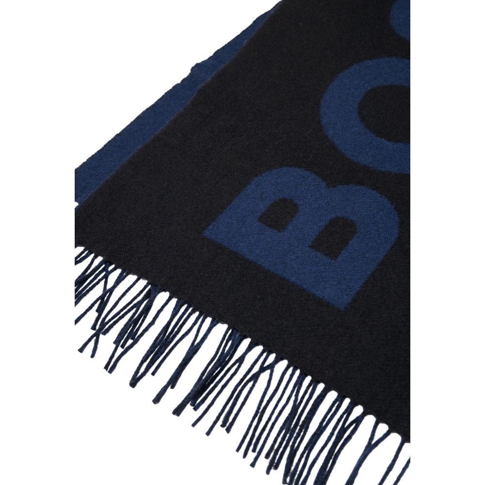 Hugo Boss Black Wool Scarf