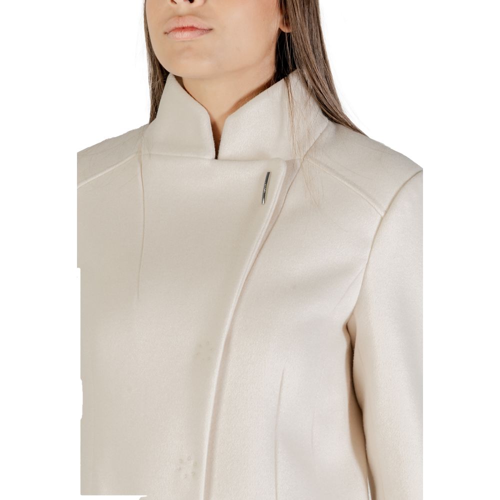 Liu Jo Cream Polyester Coat