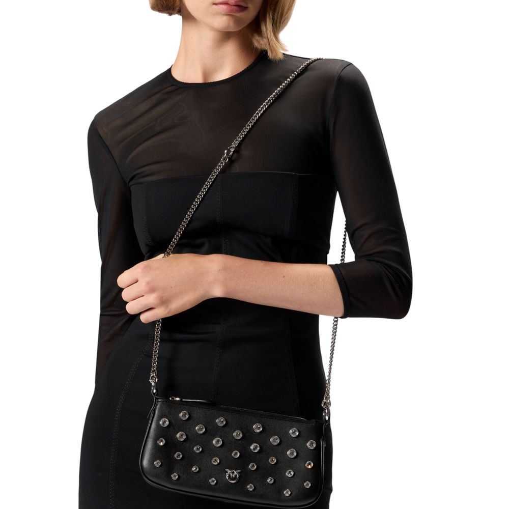 PINKO Black Leather Handbag