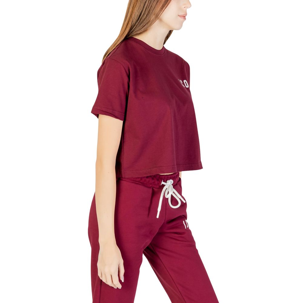 Icon Bordeaux Cotton T-Shirt