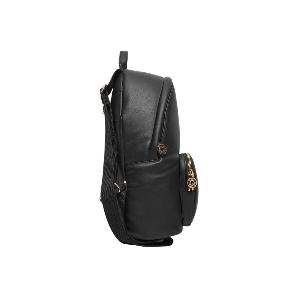 Tommy Hilfiger Black Artificial Leather Backpack