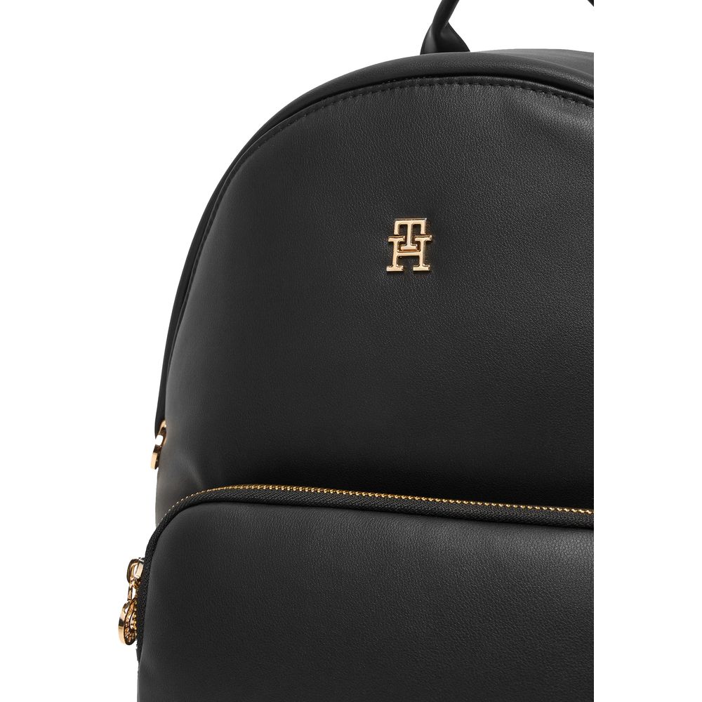 Tommy Hilfiger Black Artificial Leather Backpack
