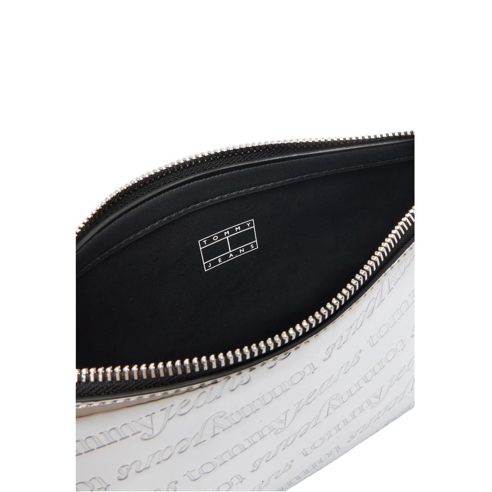 Tommy Hilfiger Jeans Handtasche aus silbernem Polyethylen