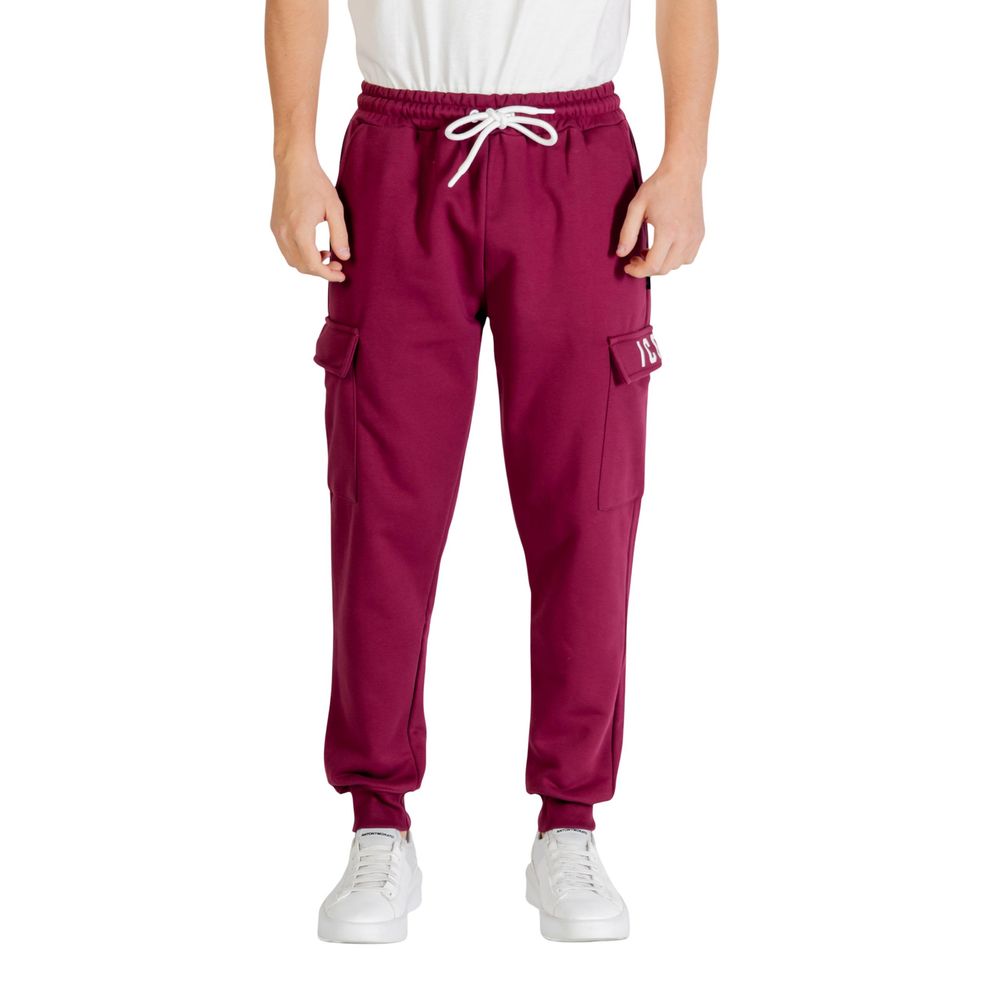 Icon Bordeaux Cotton Joggers (Workout Pants)