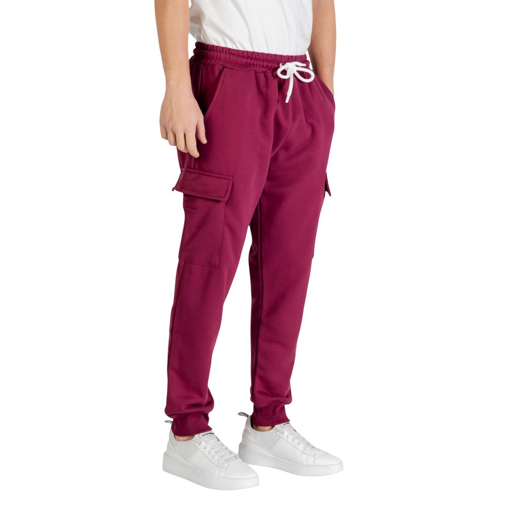Icon Bordeaux Cotton Joggers (Workout Pants)