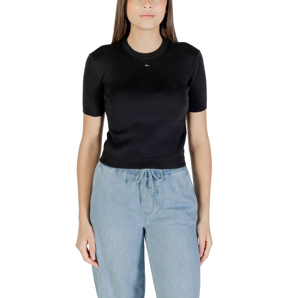 Tommy Hilfiger Jeans Black Recycled Cotton T-Shirt
