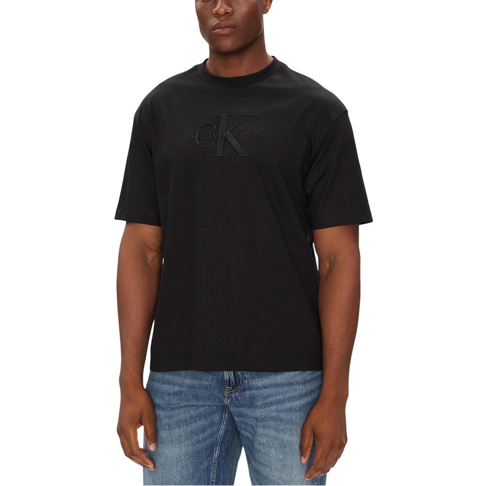 Calvin Klein Jeans Black Cotton T-Shirt