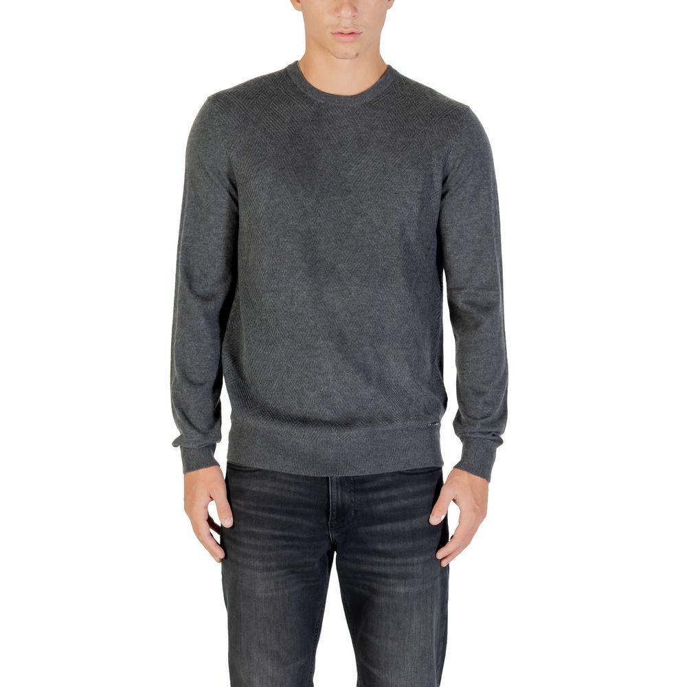 Guess Gray Polyacrylic Sweatshirt