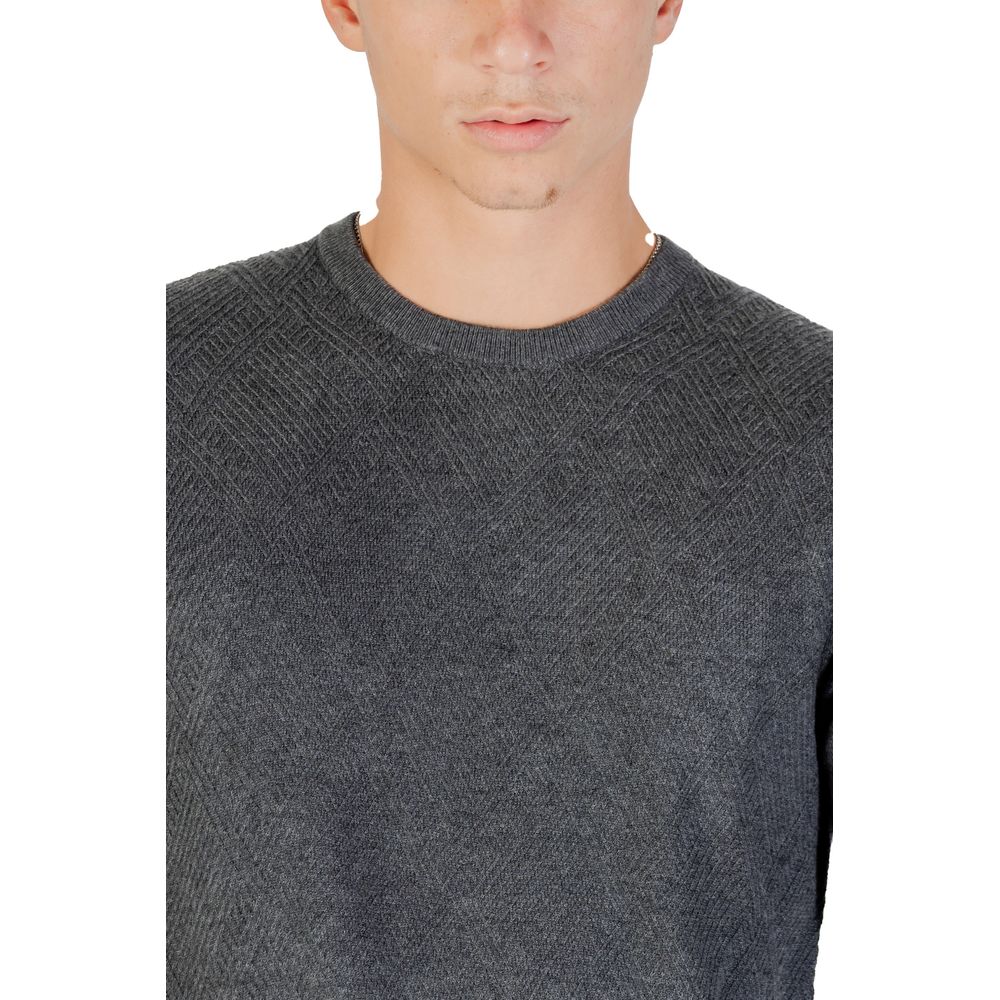 Guess Gray Polyacrylic Sweatshirt