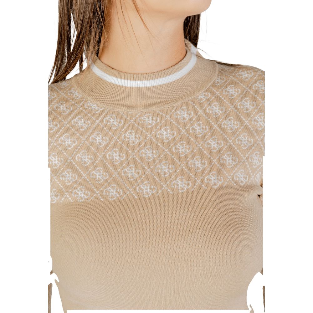 Guess Beige Polyester Sweatshirt