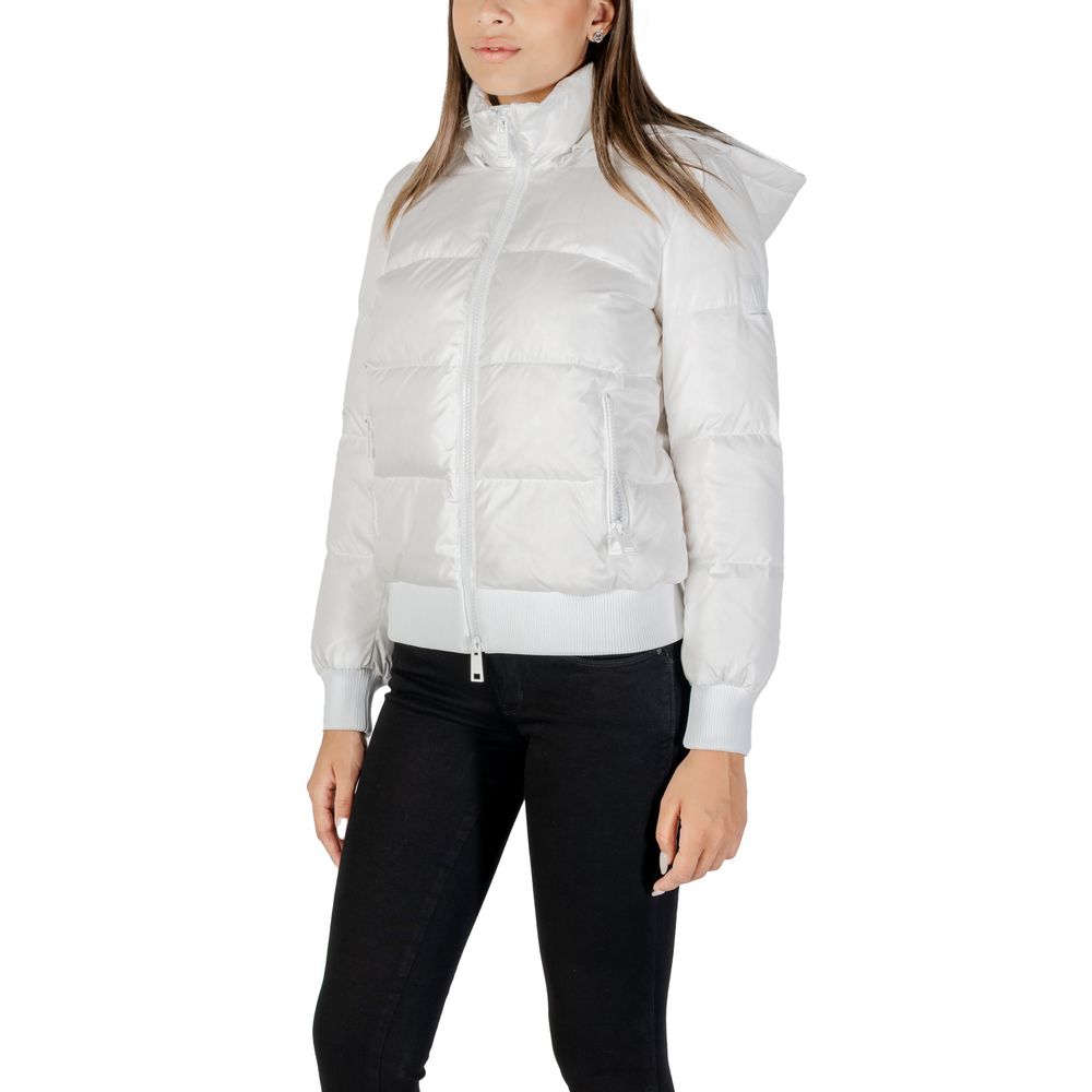 Armani Exchange White Polyamide Coat
