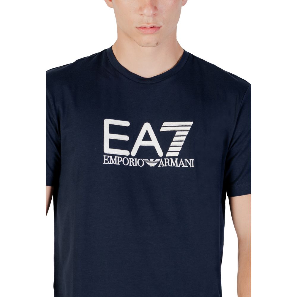EA7 Emporio Armani Blue Cotton Sportswear
