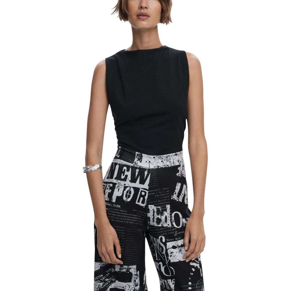 Desigual Black Polyester Jumpsuit
