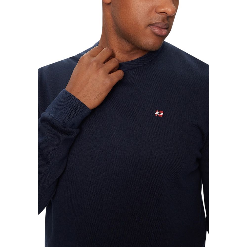 Napapijri Blue Cotton Sweatshirt