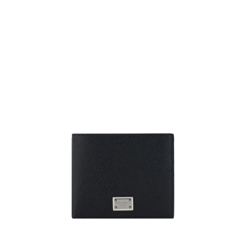 Dolce & Gabbana Black Calf Leather Bos Taurus Wallet