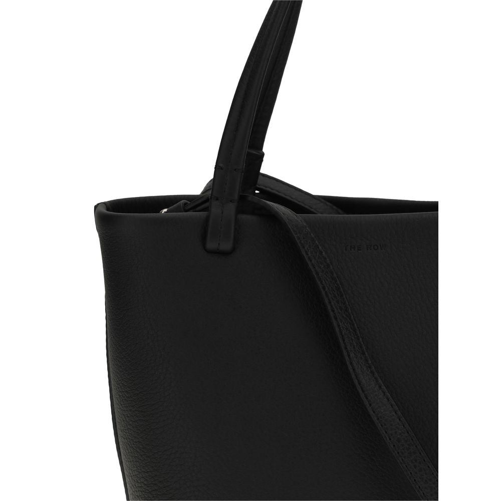 The Row Black Calf Leather Bos Taurus Shoulder Bag