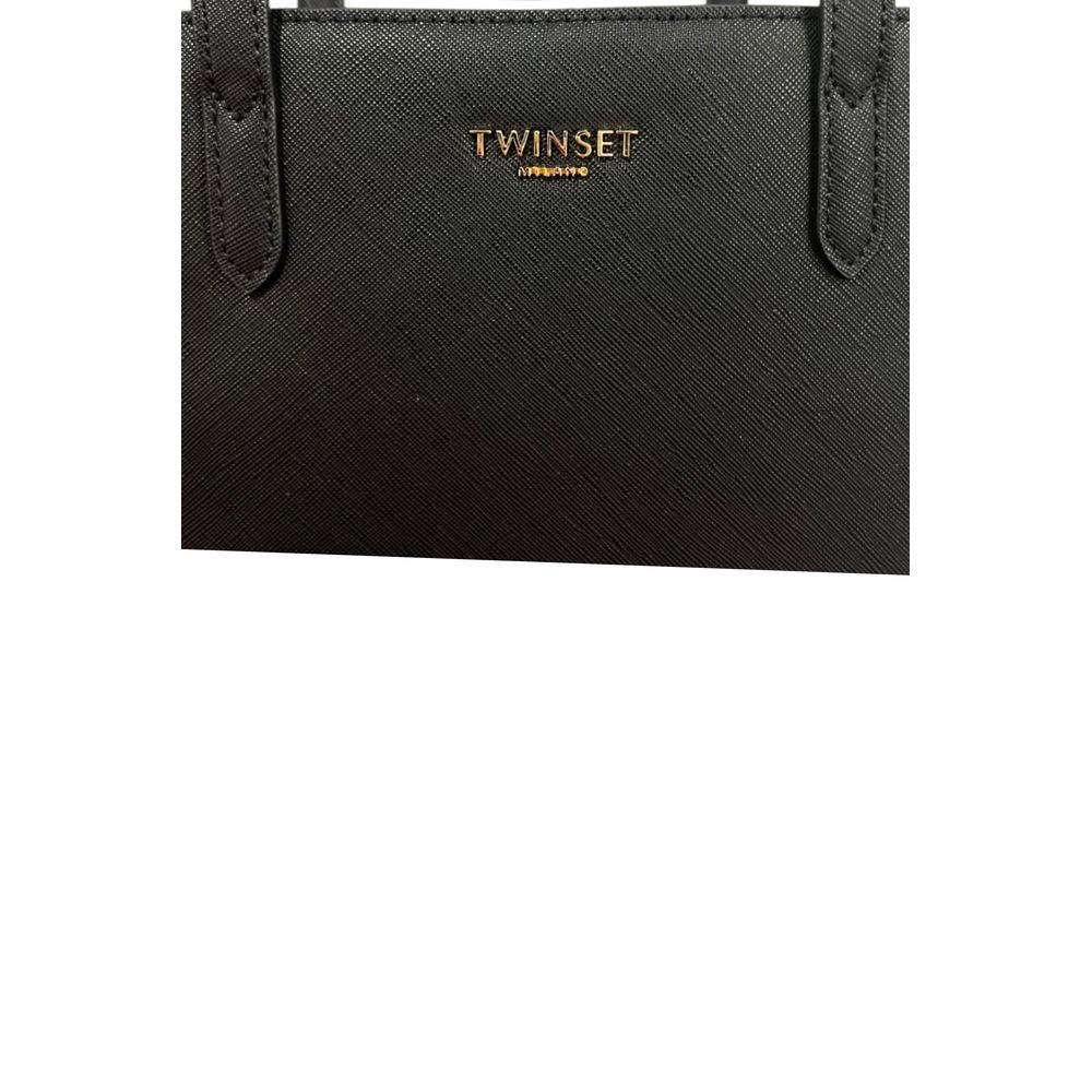 Twinset Schwarze PU Damen Umhängetasche