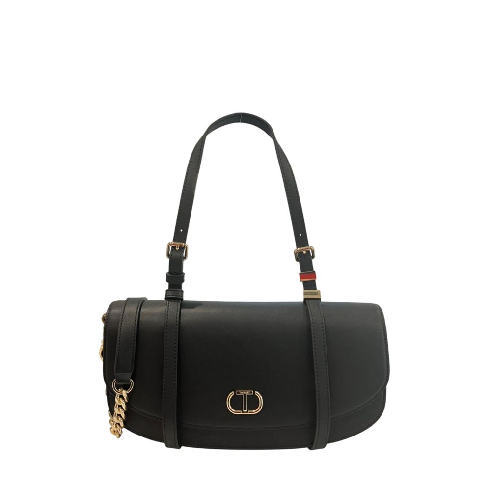Twinset Schwarze PU Damen Umhängetasche