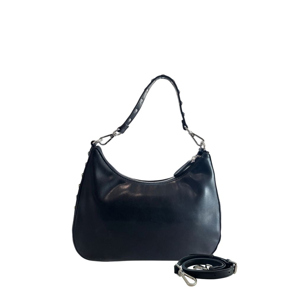 Twinset Schultertasche für Damen aus schwarzem Polyurethan
