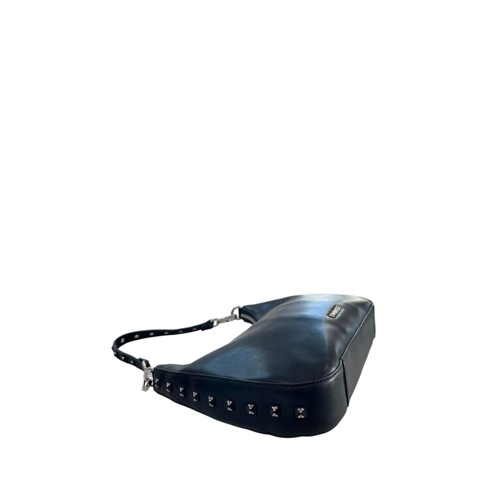 Twinset Schultertasche für Damen aus schwarzem Polyurethan