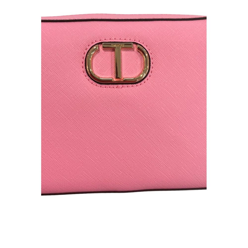 Sac bandoulière Twinset en polyuréthane rose pour femme