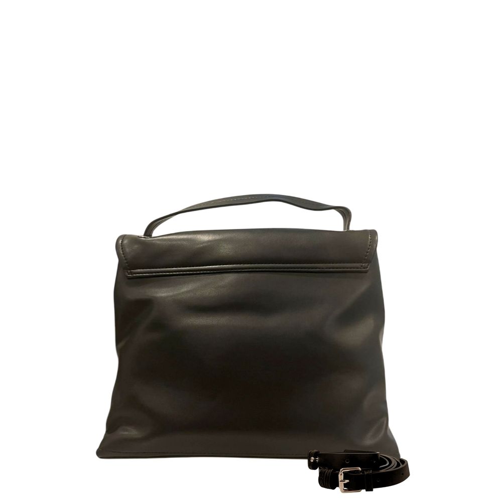 Sac à main noir en polyuréthane pour femme Twinset