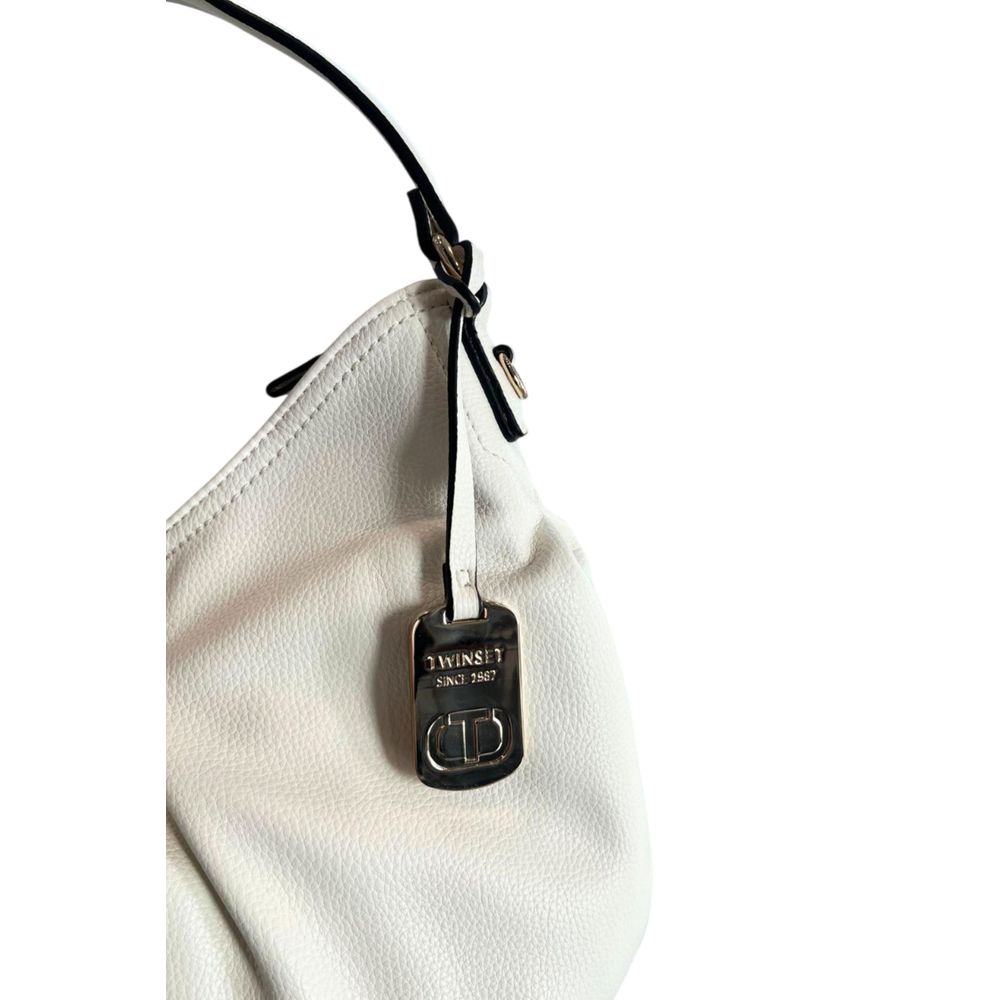 Sac à bandoulière Twinset en PU blanc pour femme