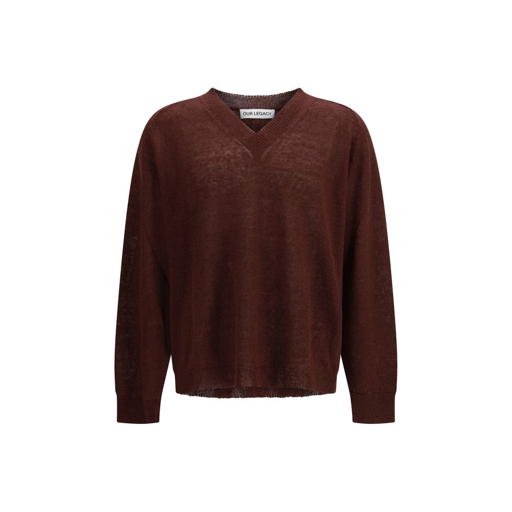 Our Legacy Bordeaux Linen Sweatshirt