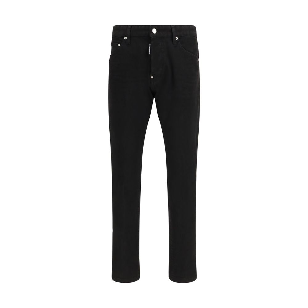 Dsquared² Black Cotton Slim Fit Jeans