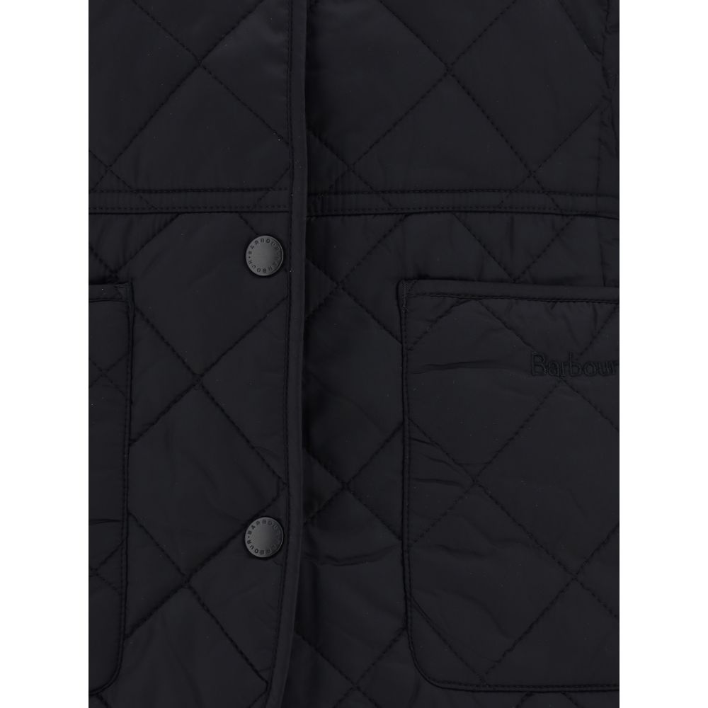 Barbour Black Polyester Full-Length Jacket