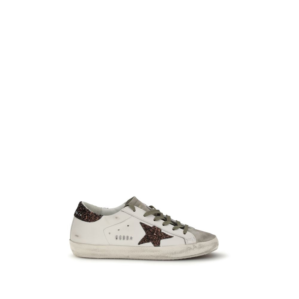 Golden Goose White Calf Leather Bos Taurus Sneakers