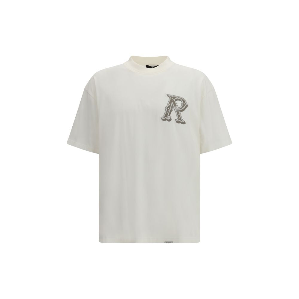 Repräsentiere weißes Baumwoll-T-Shirt
