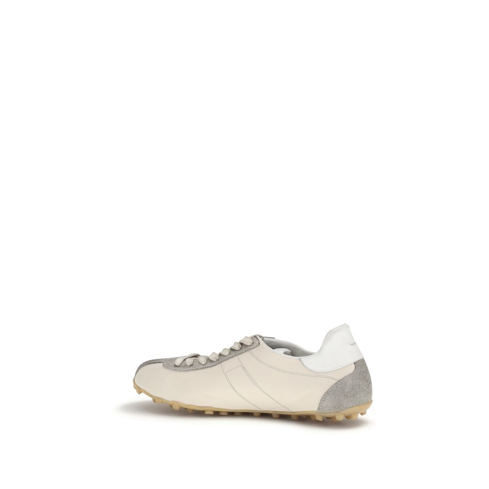 Margiela Beige Calf Leather Bos Taurus Athletic Sneakers