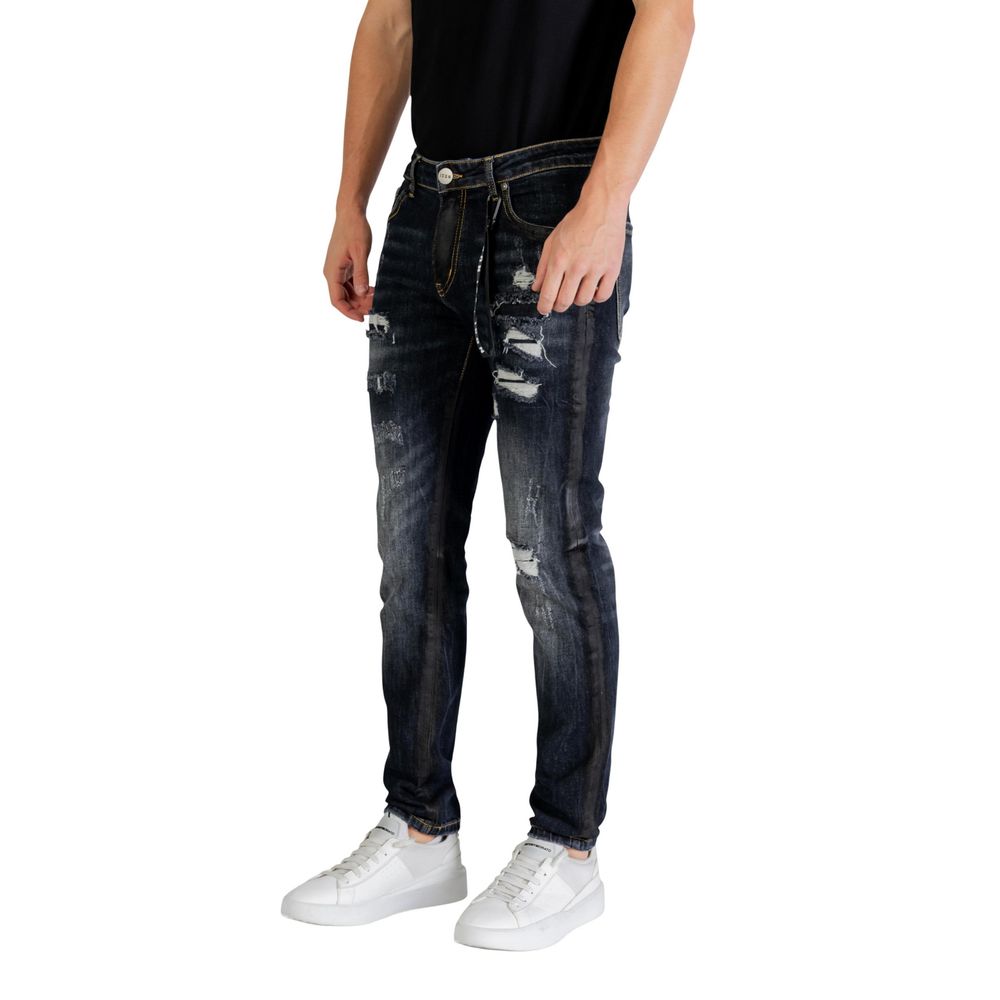 Icon Blue Cotton Skinny Jeans