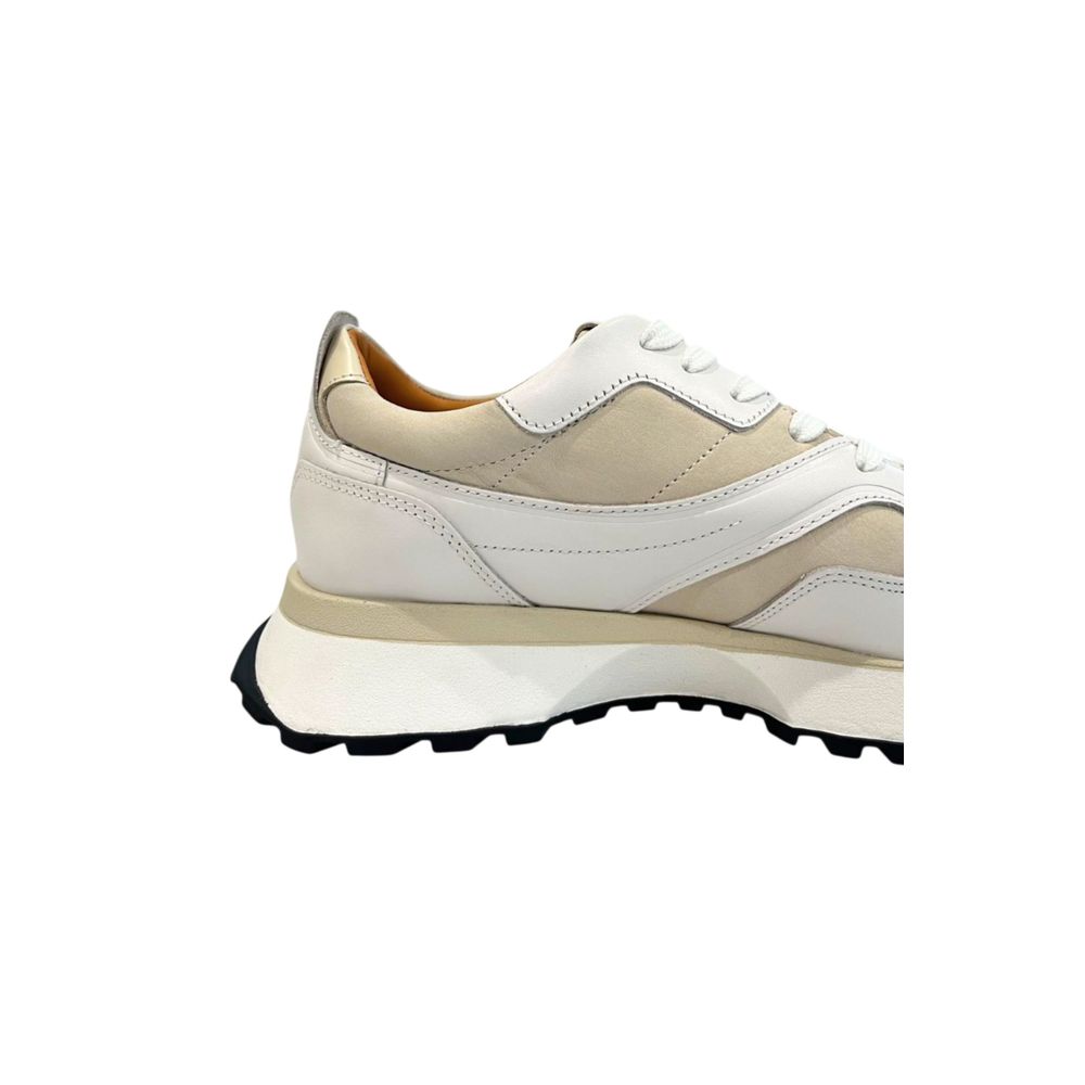 Hugo Boss Weiße Leder Herren-Sneaker